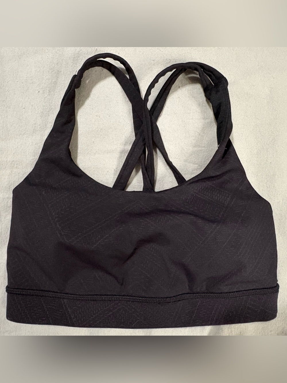 lululemon athletica Black Cross-Back Sports Bra